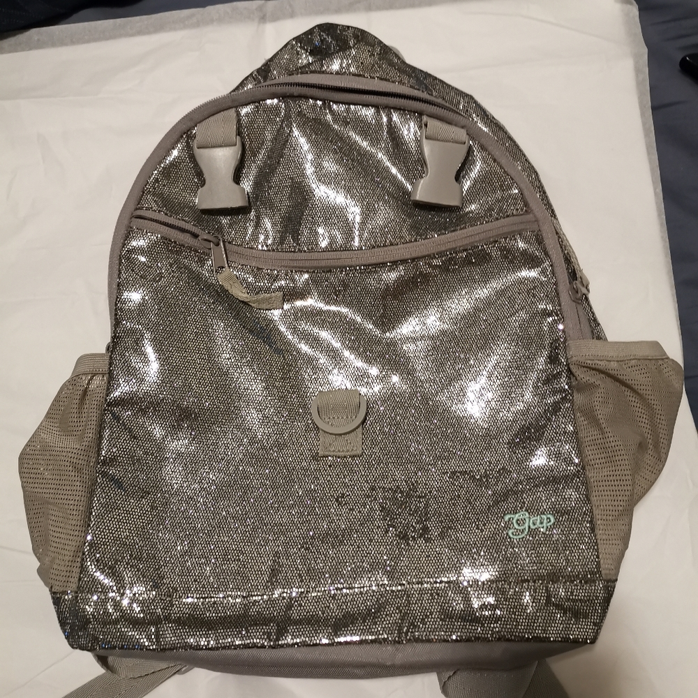 GapKids Backpack Silver Disco School Bag